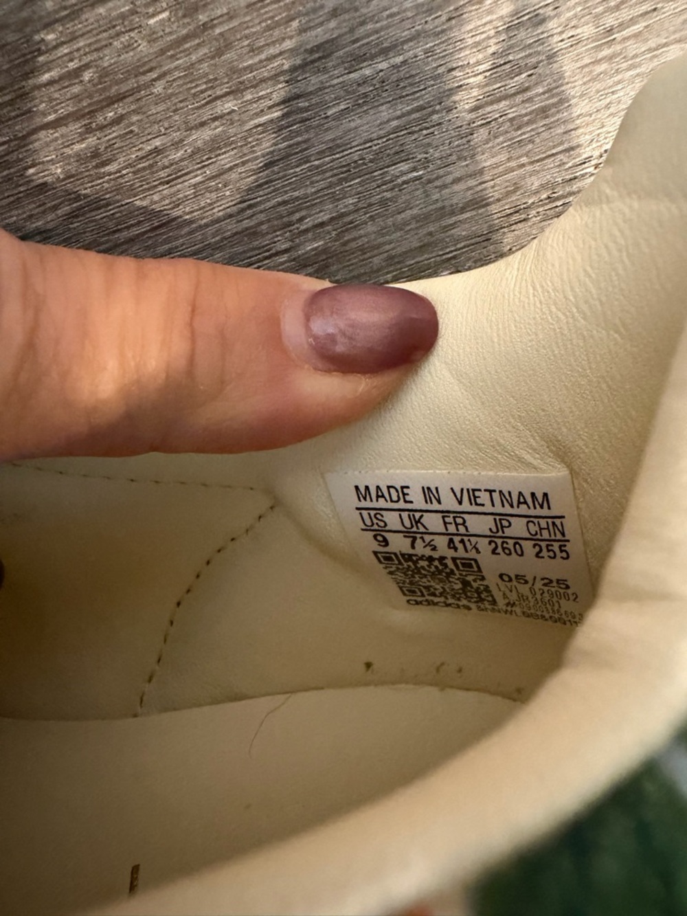 adidas x Liberty London Cream Leather Sneaker with floral Pattern - Picture 4 of 4